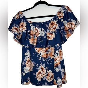 La Vie 89 Floral Blouse M